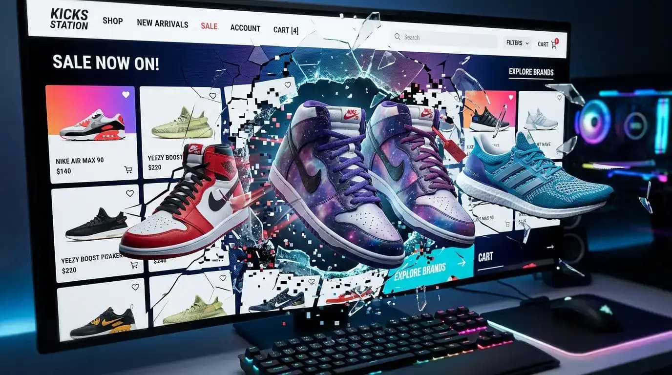 Скрийншот на онлайн магазин за маратонки