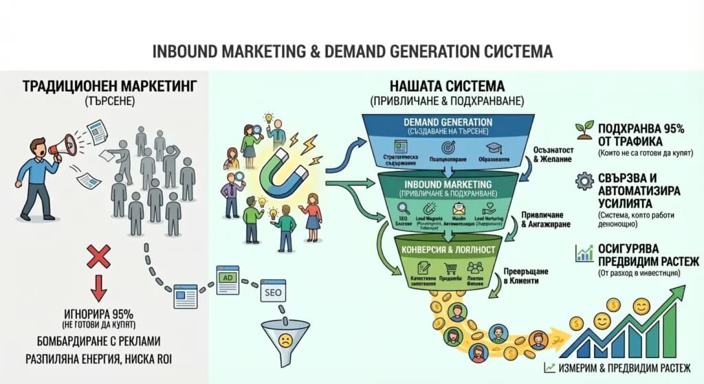 Инфографика — Inbound Marketing стратегия от Mobigrab