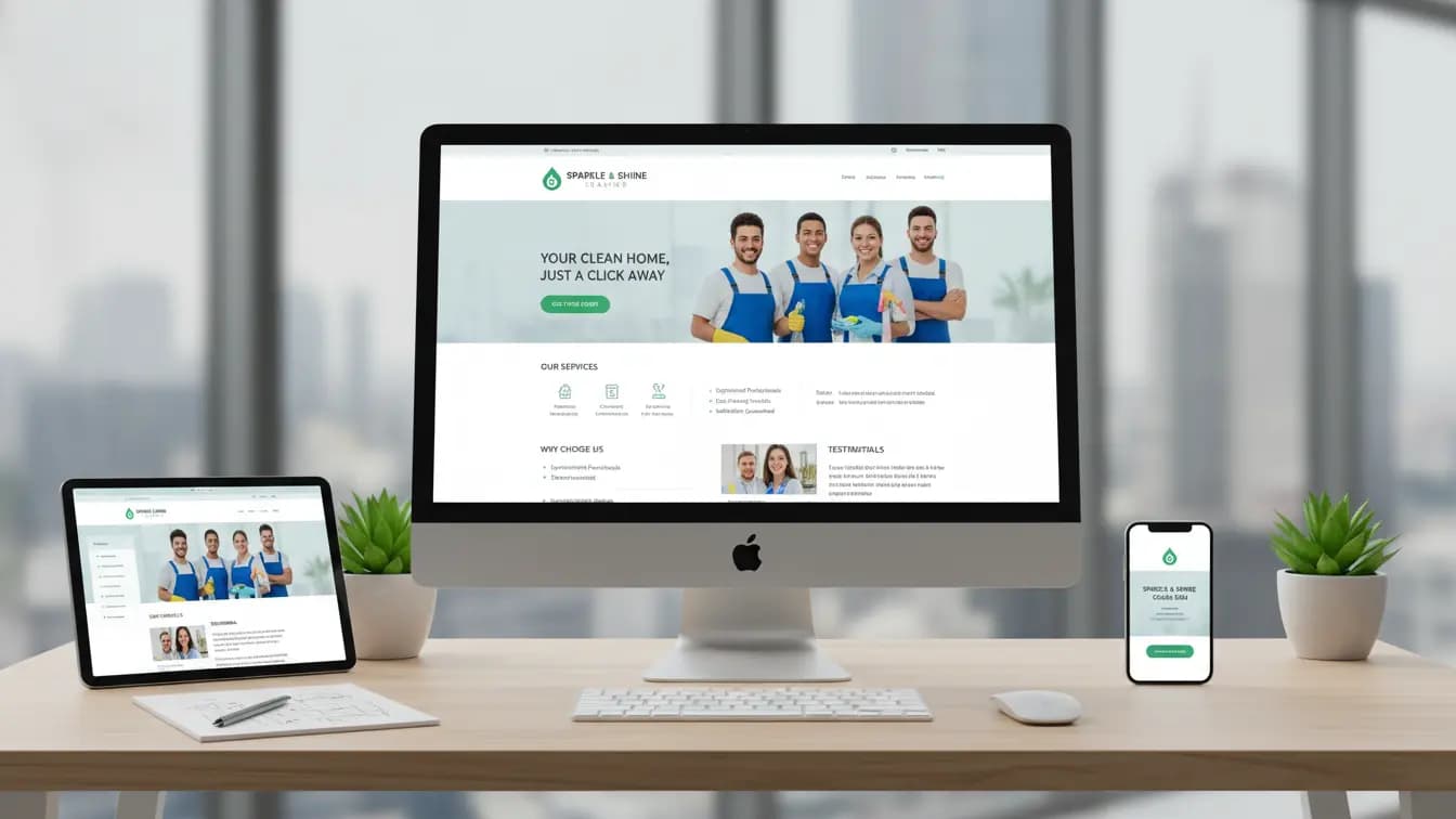 Изработка на уебсайт за фирма за почистване от Mobigrab