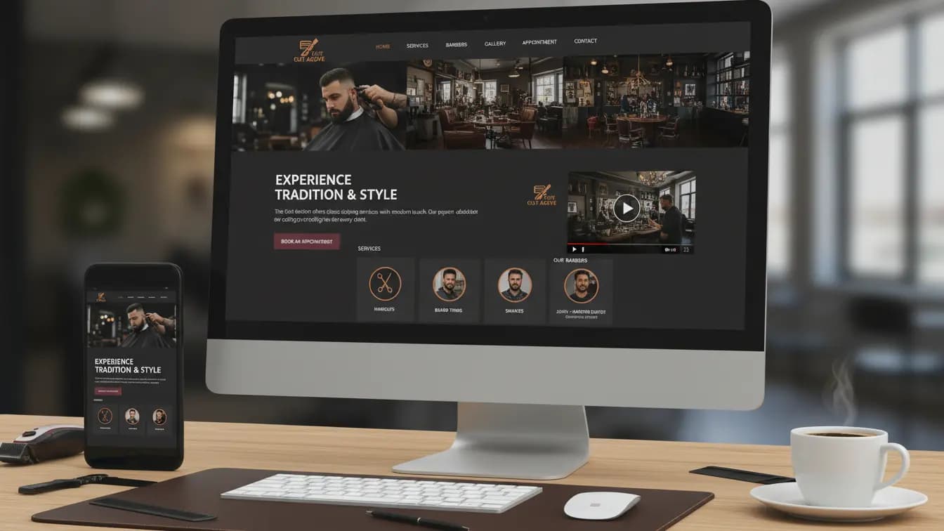 Изработка на уебсайт за бръснарница, фризьорски салон