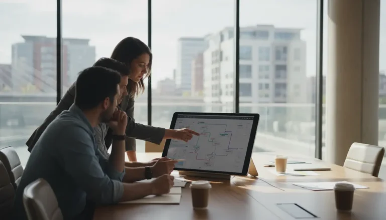 Collaborative Solutions- екип обсъжда изработката на онлайн магазин